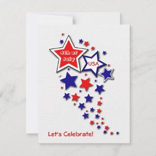 4. Juli Patriotische GRILLEN Party Einladung