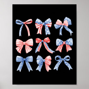 4. Juli Patriotische Kokette Mädchen Amerikanische Poster