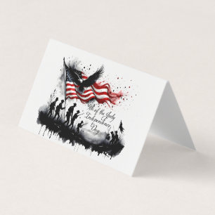 4. Juli Patriotische Kunst mit Flag & Soldaten