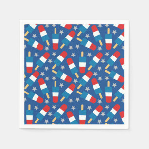 4. Juli Patriotische Popsikel Serviette