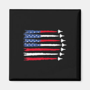 4. Juli Patriotische Rot-Weiß-Blau-Flagge der USA  Magnet