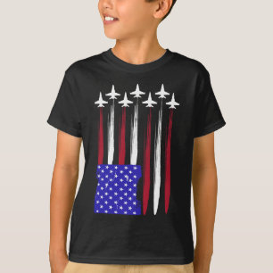 4. Juli Patriotische Rot-Weiß-Blau Usa-Flagge Kämp T-Shirt