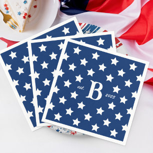 4. Juli Patriotische US Flagge Serviette