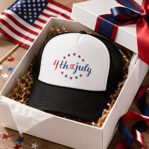 4. Juli Patriotische USA Sterne Unabhängigkeit Truckerkappe
