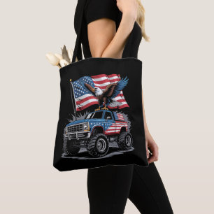 4. Juli Patriotischer Adler Monstertruck Amerikani