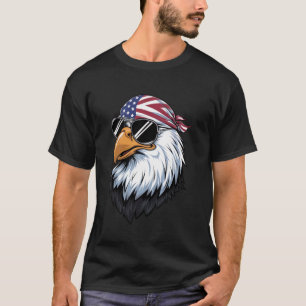 4. Juli Patriotischer Adler USA Stolz Amerikanisch T-Shirt