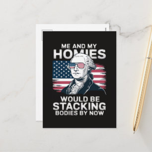 4. Juli Patriotischer Amerikaner Feiertagspostkarte
