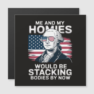4. Juli Patriotischer Amerikaner Magnetkarte