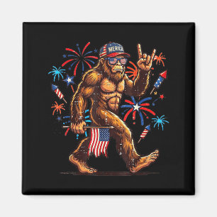 4. Juli patriotischer amerikanischer Bigfoot Sasqu Magnet