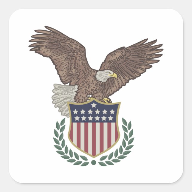 4. Juli Patriotischer Aufkleber (Vorderseite)