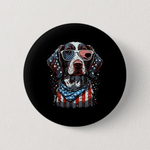 4. Juli Patriotischer deutscher Kurzzeiger D Button