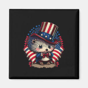 4. Juli Patriotischer Igel US-Flagge Magnet