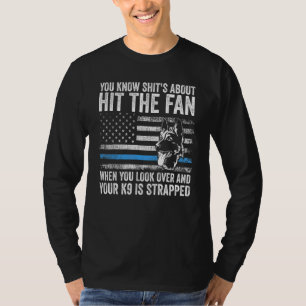 4. Juli Patriotischer K9 Polizeihund Deutscher Sch T-Shirt