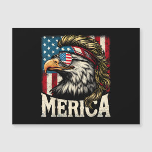 4. Juli Patriotischer Lustiger Adler 4. Juli USA M Magnetkarte