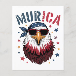 4. Juli Patriotischer Lustiger Adler USA Flyer