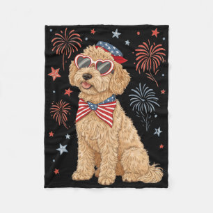 4. Juli Patriotischer Merica George Washington Jul Fleecedecke