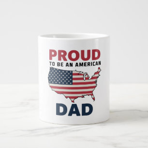 4. Juli Patriotischer Vatertag Jumbo-Tasse