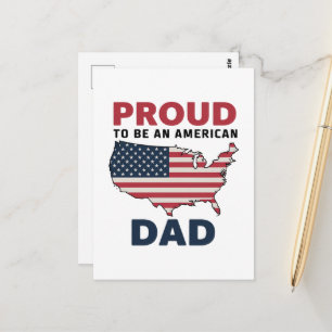 4. Juli Patriotischer Vatertag  Postkarte