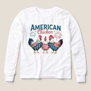 4. Juli Patriotisches Amerikanisches Hühnerdesign