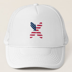 4. Juli patriotisches US-amerikanisches Flaggensta Truckerkappe
