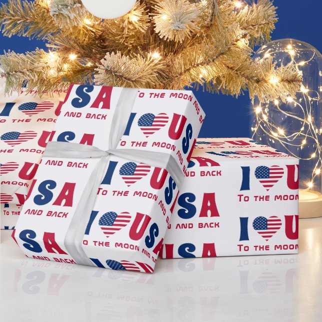 4. Juli Personalisiert Geschenkpapier (Feiertage)