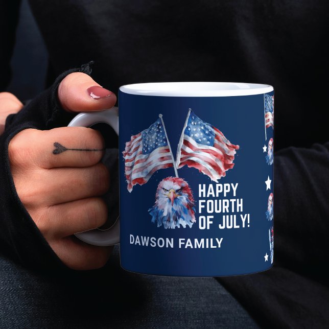 4. Juli Personalisiert Patriotisch Tasse (Von Creator hochgeladen)
