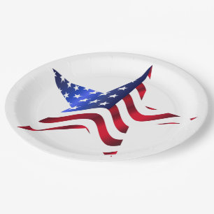 4. Juli Picnic Paper Teller, Pappteller