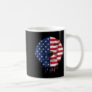 4. Juli Plott Hound Hund Aaamerikanische Flagge Kaffeetasse