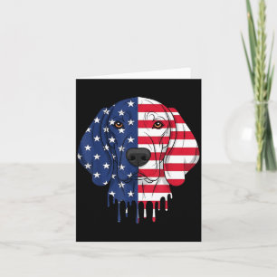 4. Juli Plott Hound Hund Aaamerikanische Flagge Karte