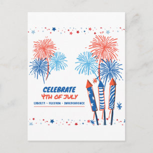 4. Juli Postkarte