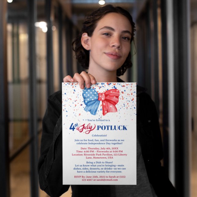 4. Juli-Potluck-Einladung Flyer (Von Creator hochgeladen)