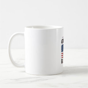 4. Juli Pug Patriotisches Vintage-Shirt-Design_1 Kaffeetasse