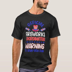 4. Juli Pyrotechnics Feuerwerk Koordinator Amme T-Shirt