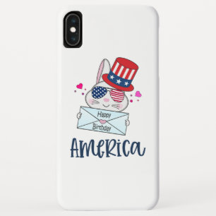 4. Juli Rabbit mit US-Flagge Sun Brillen Case-Mate iPhone Hülle