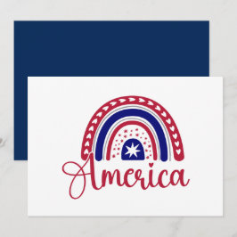 4. Juli Rainbow America Einladung