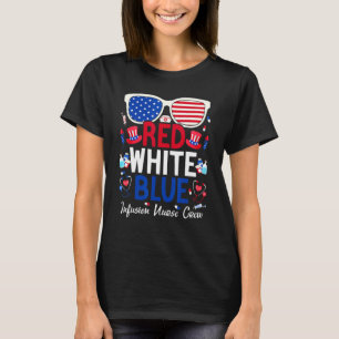 4. Juli Red White Blue Infusion Krankenschwester C T-Shirt