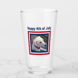 4. Juli Red White Blue Niedlich Dog Tragen Scarf G Glas