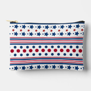 4. Juli Red White & Blue Patriotic klein Zubehörtasche