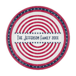 4. Juli Red White Blue Schneidebrett