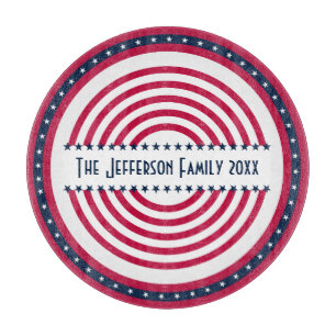 4. Juli Red White Blue Schneidebrett