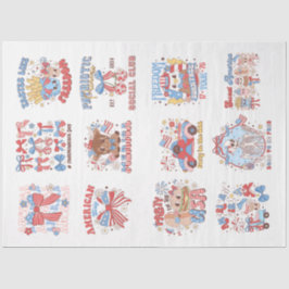 4. Juli Red White und Blue for Arts & Crafts Seidenpapier