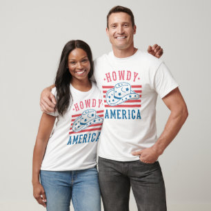 4. JULI RETRO HOWDY AMERICA WESTERN T-Shirt