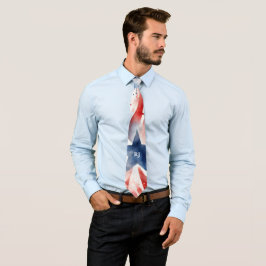 4. Juli Rot und Blau Krawatte