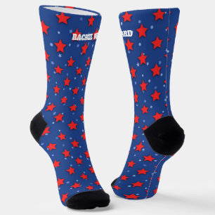 4. Juli Rot und Blau Socken