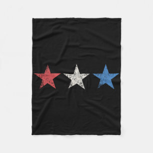 4. Juli Rot Weiß Blau Sterne Süß Usa Patriotisch A Fleecedecke