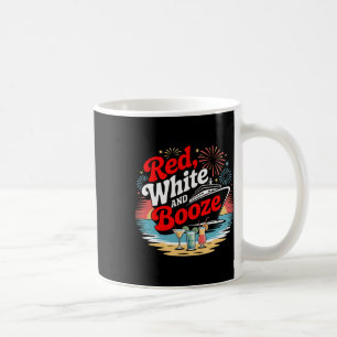 4. Juli Rot Weiß Booze Cruise Reise Feier Kaffeetasse