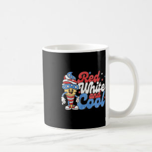 4. Juli Rot Weiß Und Cool Amerikanischer Eis Am St Kaffeetasse