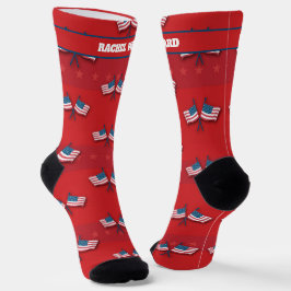 4. Juli Rote und Blaue Socken