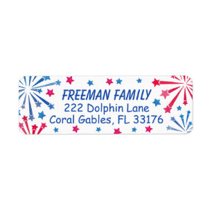 4. Juli Rücksendeadresse für Fireworks