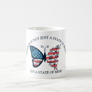 4. Juli Schmetterling Kaffeetasse
